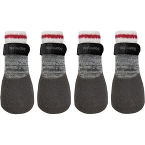 FouFou Dog 61512 2017 Heritage Rubber Dipped Socks, Medium