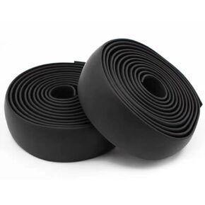QKEEDSN 2 Rolls EVA Bike Handlebar Tape, Anti-Slip Bicycle Bar Tape, Provides Comfortable Grip for Road Bike (Black)