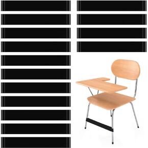 Chair Bands for Kids with Fidgety Feet,15 Pack Stretch Foot Bands,Natural Latex Stretch Chair Fidget Bands Student with Fidget Feet for Kids with ADHD ADD SPD (Black)