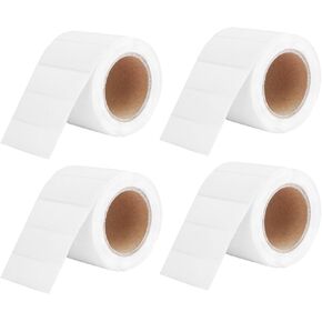 D30 Thermal Label Tape - Smart Labels Maker Refill, 12 X 40mm Mini Printer Paper Compatible with D30 Sticker Machine for Office, Home, Pack of 4 Roll