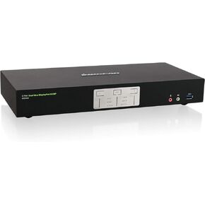 IOGEAR KVMP 2-Port 4K Dual View DisplayPort with USB 3.0 and Audio(TAA). KVM Switch only - GCS1942NC