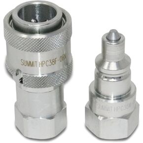 3/8" 10,000 PSI High Pressure Hydraulic Quick Disconnect Coupler Set, TC-371 TC-372 FD35-1000-06-06