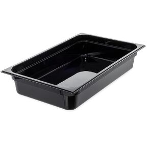 Carlisle FoodService Products 10401B03 StorPlus High Heat Food Pan, 4" Deep, Full Size, Black