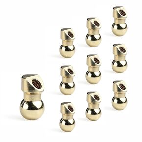 10 PCS M5 10MM Brass Ball Coolant Nozzles Screw Lock for Cnc Lathes, Milling Machines, Machine Tools, Stone Bending Machines And Jewelry Carving Machines Brass Ball Coolant Nozzles