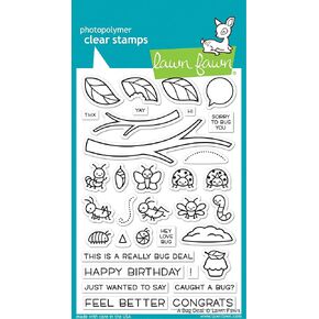 Lawn Fawn A Bug Deal 4"x 6" Clear Stamp Set (LF2221)