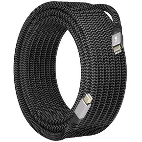 4K Mini DisplayPort to Mini DisplayPort Cable 25FT, [4K@60Hz, Gold-Plated Plugs, Nylon Braided], Mini DP to Mini DP Cable, Thunderbolt 1/2 Compatible, for MacBook Air/Pro, Surface Pro and More