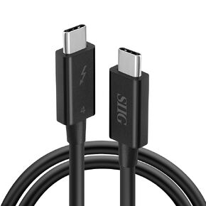 SIIG Thunderbolt 4 USB-C Cable 2.3ft (0.7M), 8K@60Hz Display, 40Gbps Data Transfer, 240W Charging, Thunderbolt 4 USB C to USB C Cable, Intel Thunderbolt Certified (CB-TB0211-S1)