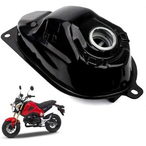 Minho Motorcycle Gas Tank Fit for 2013-2016 Honda Grom MSX 125 Black Fuel Tank,Black Color