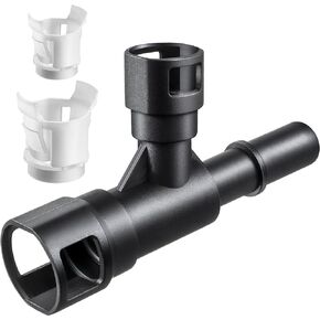 Feekoon Heater Hose Connector, Heater Core Connector Replacement for 800-413 800-414 15055342, HVAC Heater Hose Tee Cooling Quick Connector Compatible with Cadillac/Chevrolet/GMC Models