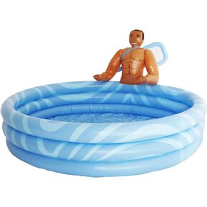 NPW Drinking Buddies Pool Boy حوض سباحة قابل للنفخ مع قطعة كبيرة لحمام السباحة - حلقة حمام سباحة متينة وممتعة لحفلات حمام السباحة الصيفية، والعزوبية، وليلة الفتيات أو عيد الميلاد (قطر 5.5 قدم)