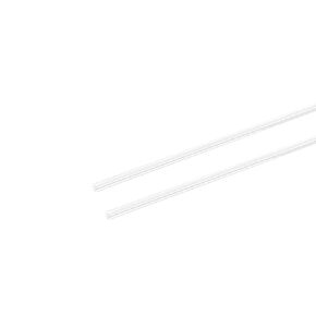 uxcell Acrylic Round Rod,2mm 5/64 inch Dia 10 inch Length,Transparent Clear Plastic Round Rod,Solid PMMA Bar 2pcs