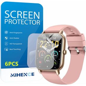 Mihence Compatible for P66 / P66D / P66E 1.85'' Watch Screen Protector, TPU HD Full Coverage Invisible Protective Film Compatible for Ddidbi P66D / Ddidbi P66E/ Aptkdoe P66D / Dotn P66D / Nerunsa P66D