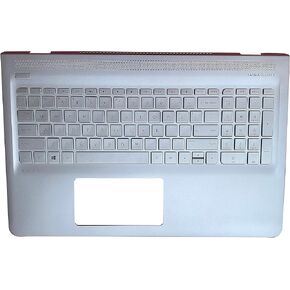 Replacement for Hp 15-as Envy Notebook 15-AS 15 as 14-am14-an 15-ay Pavilion 14-AL 15-AU 15-aw Pavilion x360 11-u 13-u Laptop Upper Case Palmrest Backlit Keyboard Assembly Part 857799-001 Top Cover