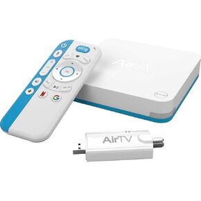 AirTV All-In-One with Dual Tuner Adapter | 3ft Cat5e UTP Cable & ASKA TV Coaxial Cable Splitter | Bonus $25 SlingTV Credit in Saudi Arabia