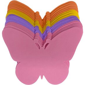 Butterfly Cutouts - 24 Spring Crafts for Kids 6" Spring Door Decor Spring Party Decor Foam Butterfly Craft Shapes Butterfly Crafts for Kids Spring Party Decorations Butterfly Baby Shower Decorations
