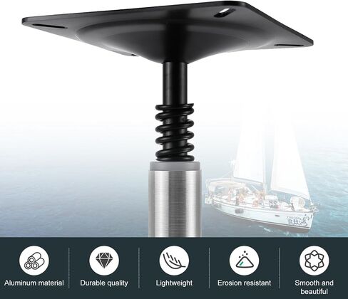 RULLINE Boat Seating with ¾-Inch Pedestal Package! Includes Brushed Aluminum Finish, 11-Inch Tall Post, and 7-Inch x 7-Inch Base Plate. Upgrade Pedestal Package!· in Saudi Arabia