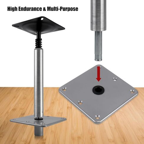 RULLINE Boat Seating with ¾-Inch Pedestal Package! Includes Brushed Aluminum Finish, 11-Inch Tall Post, and 7-Inch x 7-Inch Base Plate. Upgrade Pedestal Package!· in Saudi Arabia