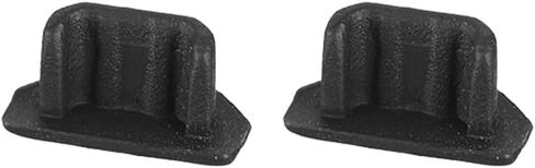 uxcell 10pcs Silicone Micro USB Cap Port Cover Anti Dust Protector 6.5mmx2.3mm Black in Saudi Arabia