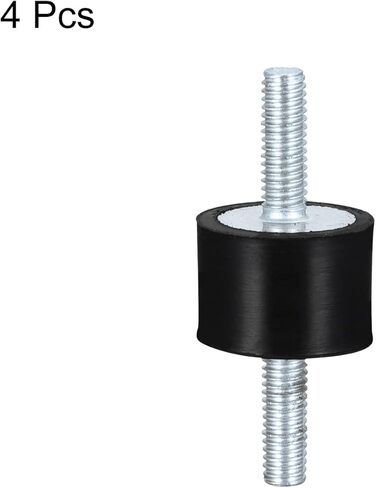 uxcell Rubber Mounts 4pcs M10x28mm Male Vibration Isolator Shock Absorber D50mmxH20mm in Kuwait