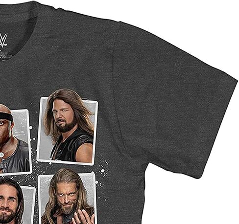 تي شيرت WWE Superstars Grid Roman Reigns John Cena Becky Lynch للأولاد الشباب in Saudi Arabia