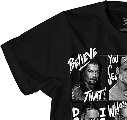 WWE Superstars Grid Roman Reigns John Cena Becky Lynch Boys Youth T-Shirt in Saudi Arabia