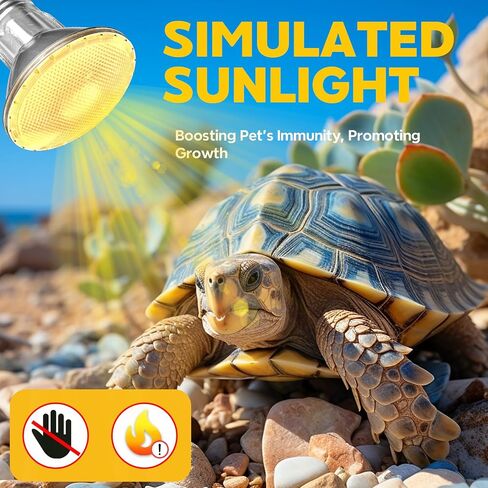 GlowUp 50W Reptile Heat Lamp Bulb,E26 Dimmable Basking Bulb,PAR20 Heat Bulb for Reptiles,2700K Warm White Tortoise Heat Bulb for Lizards Snakes Bearded Dragon Aquarium-2Pack in Saudi Arabia