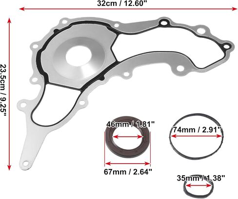 uxcell 1 Set Timing Cover Gasket Replacement No.68078604AA/K68078604AA/05184987AB/68078604AA for Chrysler for Dodge for RAM 1500 in Saudi Arabia