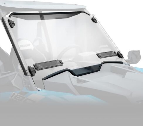 KIWI MASTER Hard Coat Poly Vented Full Windshield Compatible with 2019-2023 Polaris RZR XP 1000 Accessories Heavy Duty Polycarbonate Scratch Resistant in Saudi Arabia
