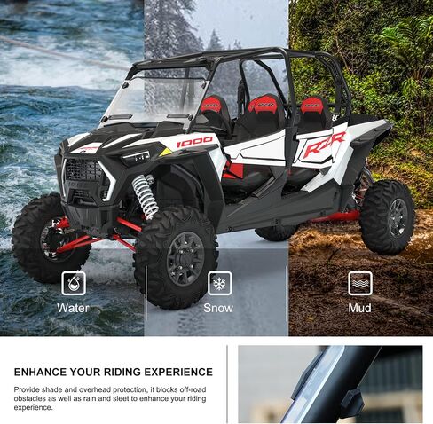 KIWI MASTER Hard Coat Poly Vented Full Windshield Compatible with 2019-2023 Polaris RZR XP 1000 Accessories Heavy Duty Polycarbonate Scratch Resistant in Saudi Arabia