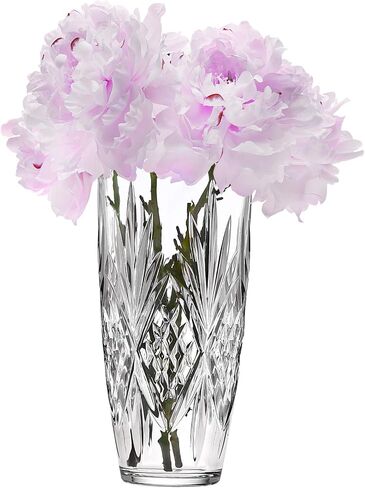 Godinger Flower Vase, Glass Vase, Vases for Flowers, Home Decor, Kitchen Decor, Party Decor, Gifts for Mom - 9" Tall Vase, Dublin Crystal Collection in Saudi Arabia