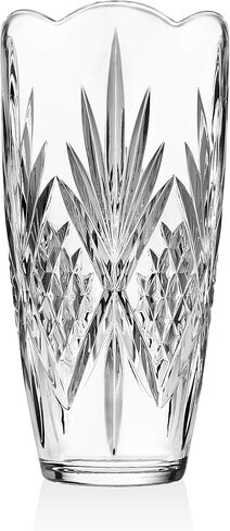 Godinger Flower Vase, Glass Vase, Vases for Flowers, Home Decor, Kitchen Decor, Party Decor, Gifts for Mom - 9" Tall Vase, Dublin Crystal Collection in Saudi Arabia