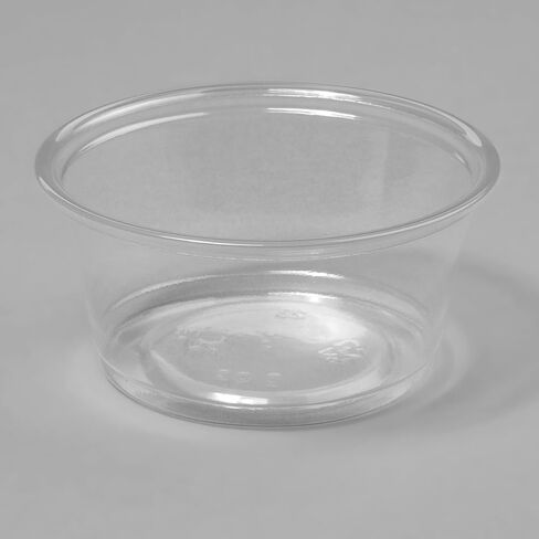 حاويات كاليفورنيا 100 عبوة من أكواب بهار سوفليه فردية مع أغطية - 2 أونصة. - مثالية للكاتشب والصلصة وصلصة الشواء والغمس in Kuwait