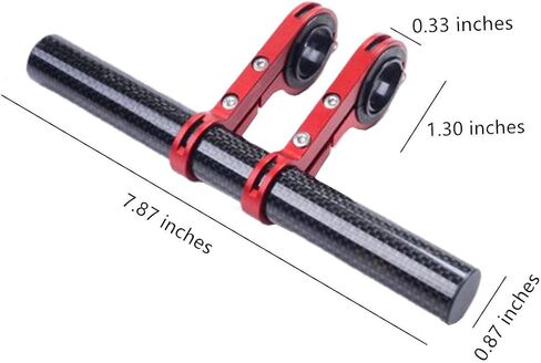 ESUPPORT Bike Handlebar Extender Extension Double Bracket for Holding Bicycle Speedometer GPS Phone Mount Holder Carbon Fiber in Saudi Arabia
