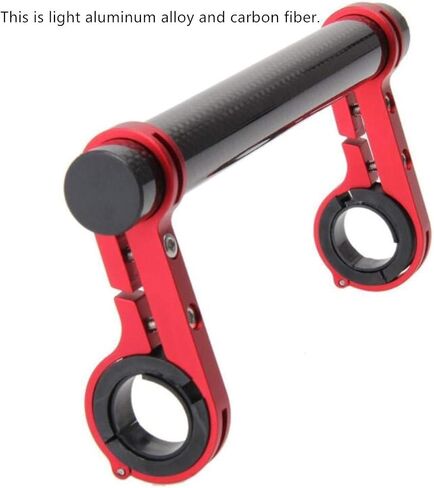 ESUPPORT Bike Handlebar Extender Extension Double Bracket for Holding Bicycle Speedometer GPS Phone Mount Holder Carbon Fiber in Saudi Arabia