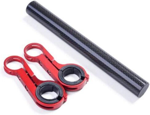 ESUPPORT Bike Handlebar Extender Extension Double Bracket for Holding Bicycle Speedometer GPS Phone Mount Holder Carbon Fiber in Saudi Arabia