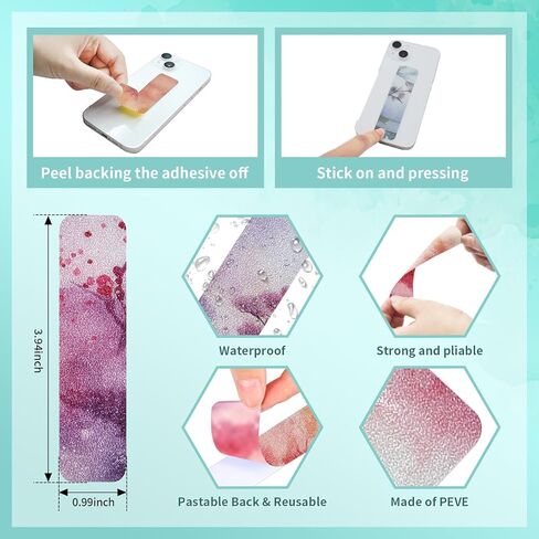 60 Pieces Anxiety Sensory Stickers - Sensory Strips with 2 Textured Surface Adhesives - Fidget Stickers Office & Classroom Desk Must Haves for Adults Teens（Ink Landscape) in Kuwait