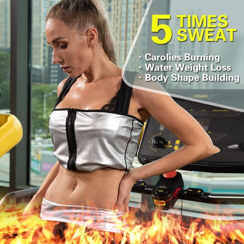 NonEcho Women Neoprene Sweat Vest for Women Sauna Suit Hot Sweat Waist Trainer Vest Slimming Body Shaper in Saudi Arabia
