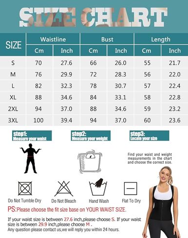 NonEcho Women Neoprene Sweat Vest for Women Sauna Suit Hot Sweat Waist Trainer Vest Slimming Body Shaper in Saudi Arabia