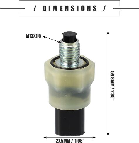 Motoforti Engine Oil Pressure Sensor, for BMW 320i Base 2.0L L4 - Gas 2013-2018, Metal, 12618613333, Black Silver Tone in Saudi Arabia