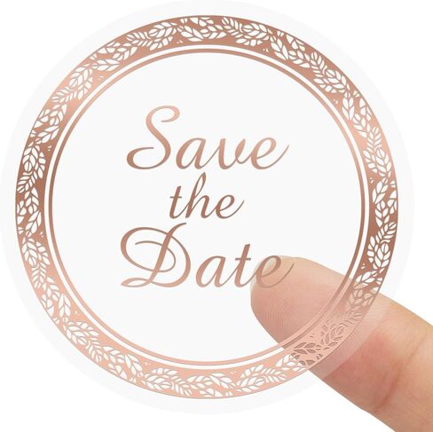 ملصقات Anwyll Save The Date، 100 قطعة على شكل مغلف مقاس 1.6 بوصة ملصقات ملصقات لحفلات الزفاف، ملصقات مغلف من رقائق الذهب المعدنية ذاتية اللصق لبطاقة الدعوة وحقيبة المكافآت وحفلات الزفاف وحفلات استقبال المولود الجديد in Kuwait