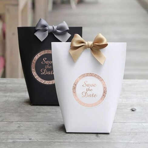 ملصقات Anwyll Save The Date، 100 قطعة على شكل مغلف مقاس 1.6 بوصة ملصقات ملصقات لحفلات الزفاف، ملصقات مغلف من رقائق الذهب المعدنية ذاتية اللصق لبطاقة الدعوة وحقيبة المكافآت وحفلات الزفاف وحفلات استقبال المولود الجديد in Kuwait
