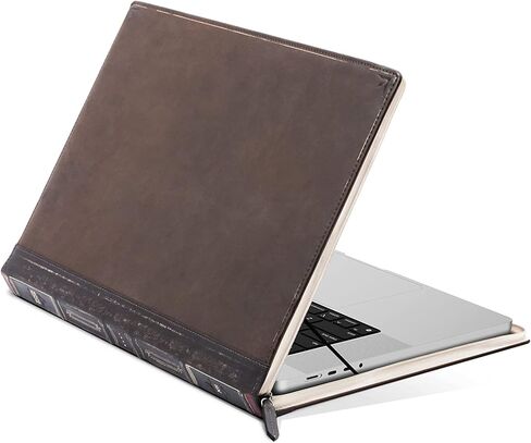 Twelve South BookBook V2 لـ 14 بوصة M1 MacBook | حافظة/كم للكتب من الجلد المحبب بالكامل مع جيب داخلي in Kuwait