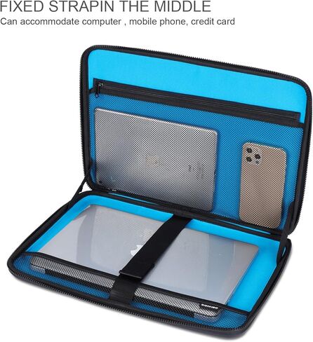 DOMISO 17 inch Laptop Sleeve with Pouch Shockproof Waterproof EVA Protective Case for 17.3" MSI GS73VR Stealth Pro/Lenovo IdeaPad 320 321/HP Envy 17/LG Gram 17"/ROG Strix GL702VS, Royal Blue in Kuwait