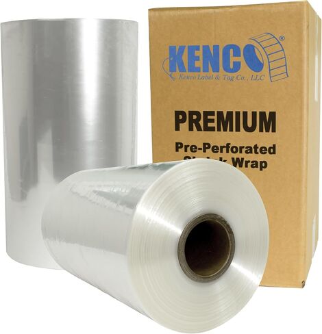 Kenco 16" 40 Gauge Polyolefin Shrink Film Heat Wrap POF Centerfold, Pre-Perforated P7 for Optimal Shrinking - 3280 Feet (1) in Saudi Arabia