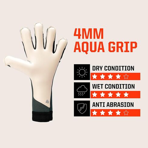 T1TAN Dark Beast + LC (FP) - Goalkeeper Gloves - with Finger Protection - Soccer Goalkeeper Gloves - Size 6 in Saudi Arabia