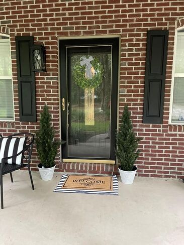 Pre-Potted 5' Artificial Cedar Topiary Outdoor Indoor Tree (Pack of 2) in Saudi Arabia