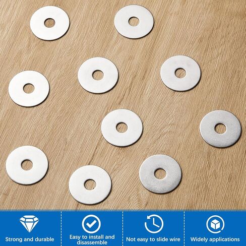 Stainless Steel Fender Washers 18-8 Stainless Steel Flat Washer (100 Pieces,1/4" X 1-1/2") in Saudi Arabia