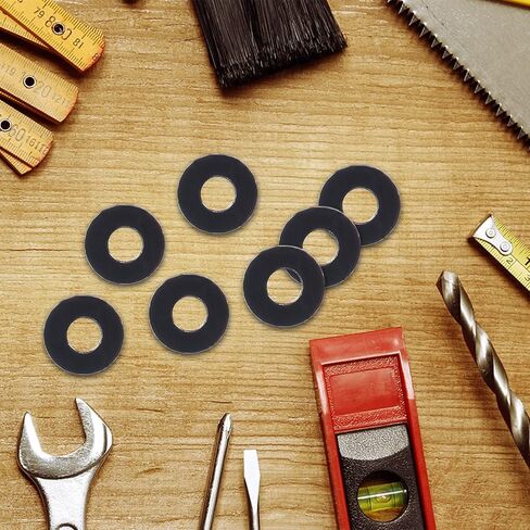 Bivethoi 150pcs M4 Nylon Washer Black Flat Washers, M4 Washer Gasket 4mm ID 10mm OD 1mm Thickness Plastic Spacer, Metric Sealing Washer Insulating Washer Spacer for Water Hose Faucet Water Pipe in Saudi Arabia