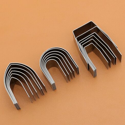 Yayatty 19 PCS Leather Cutter Tool Set, 18 PCS Leather Punch Tools with Perforated Matting, Leather Cutting Dies, Leather Hole Punch Tool Kit for DIY Leather Crafts in Kuwait