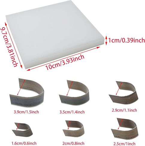 Yayatty 19 PCS Leather Cutter Tool Set, 18 PCS Leather Punch Tools with Perforated Matting, Leather Cutting Dies, Leather Hole Punch Tool Kit for DIY Leather Crafts in Kuwait